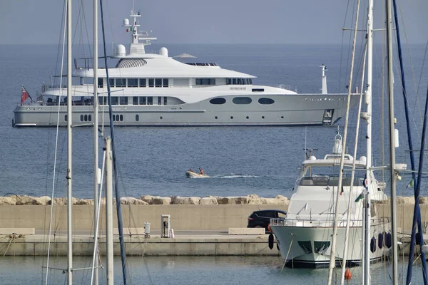 Italien Sizilien Mittelmeer Marina Ragusa September 2018 Luxusyachten Leitartikel — Stockfoto