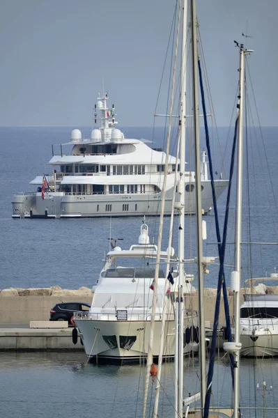 Italien Sizilien Mittelmeer Marina Ragusa September 2018 Luxusyachten Leitartikel — Stockfoto