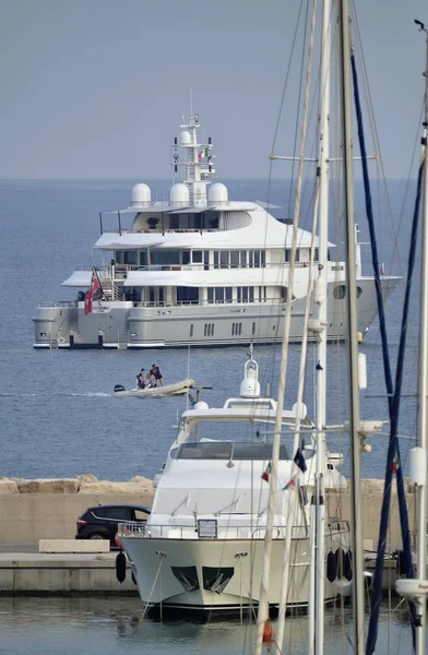 Italien Sizilien Mittelmeer Marina Ragusa September 2018 Luxusyachten Leitartikel — Stockfoto