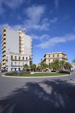 İtalya, Sicilya, Ragusa; 25 Eylül 2018, Halk Meydanı (Piazza del Popolo) - editoryal görünümünü