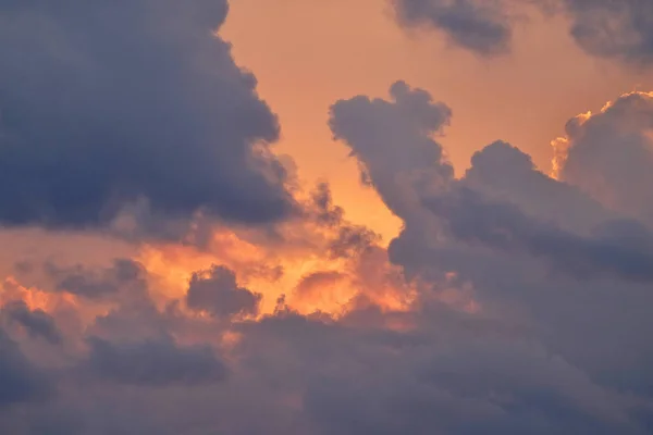 Italien Sicilien Molnen Himlen Vid Solnedgången — Stockfoto