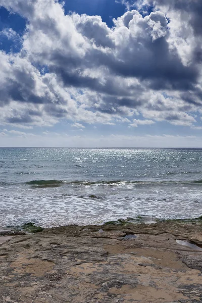 Italia Sicilia Mar Mediterráneo Costa Sureste Donnalucata Provincia Ragusa Vista — Foto de Stock