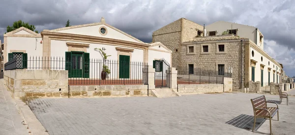 Italy Sicily Mediterranean Sea Donnalucata Ragusa Province Old Houses Seafront — Stock Photo, Image