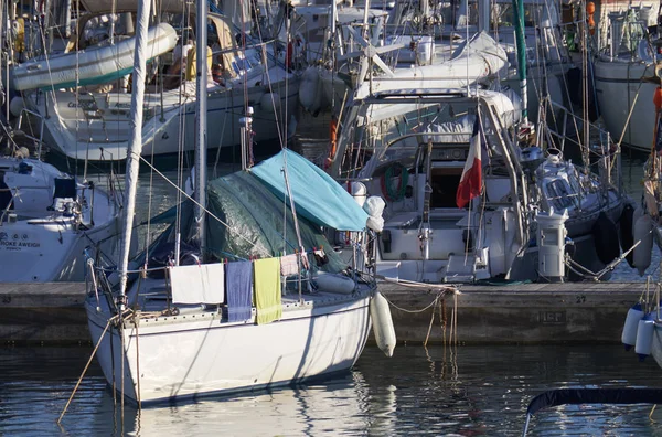 Italie Sicile Méditerranée Marina Ragusa Octobre 2018 Yachts Luxe Dans — Photo