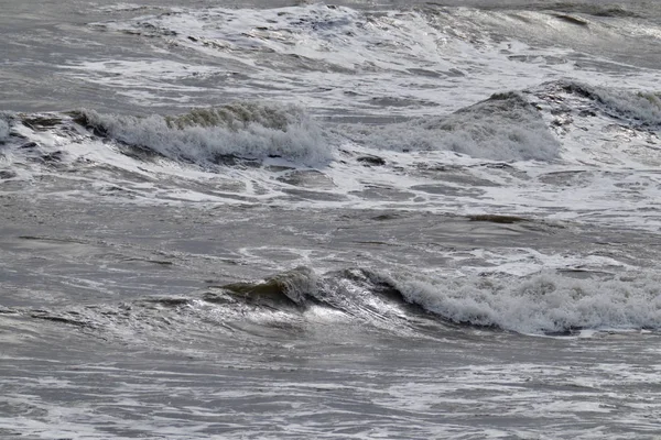 Italia Sicilia Mar Mediterráneo Olas Mar Agitadas — Foto de Stock