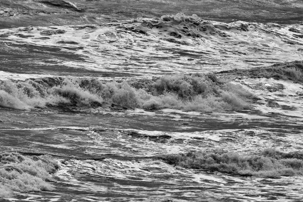 Italië Sicilië Middellandse Zee Ruwe Zee Golven — Stockfoto