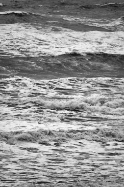 İtalya, Sicilya, Akdeniz, dalgalı deniz dalgaları