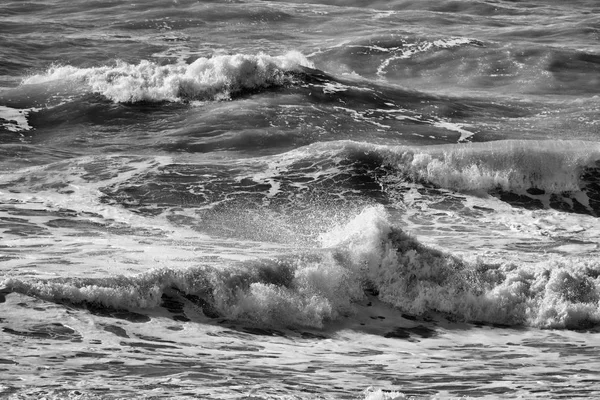 Italy Sicily Mediterranean Sea Rough Sea Waves — Stock Photo, Image