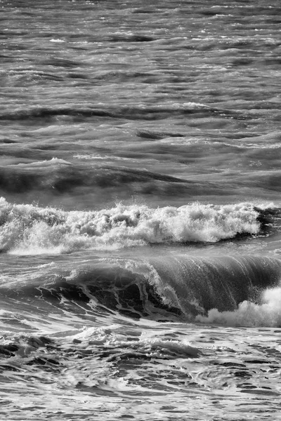 Italië Sicilië Middellandse Zee Ruwe Zee Golven — Stockfoto