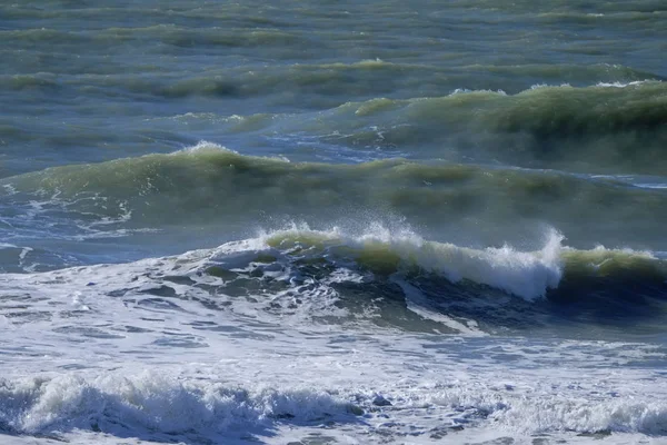 Italy Sicily Mediterranean Sea Rough Sea Waves — Stock Photo, Image