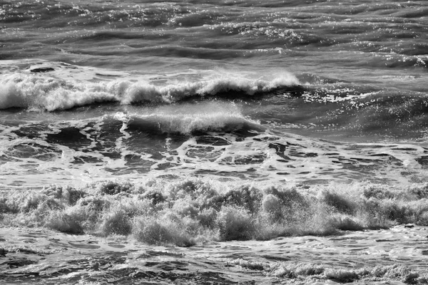 Italy Sicily Mediterranean Sea Rough Sea Waves — Stock Photo, Image