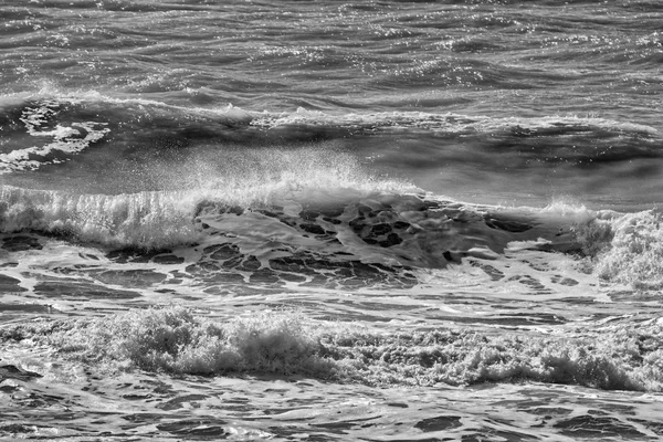 Italië Sicilië Middellandse Zee Ruwe Zee Golven — Stockfoto