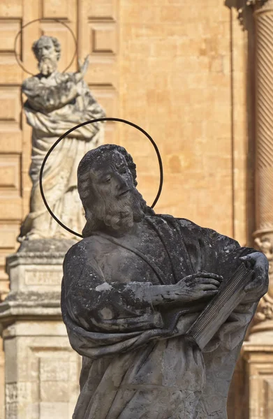 Italien Sizilien Modica Provinz Ragusa Barockfassade Der Peterskathedrale Und Religiöse — Stockfoto