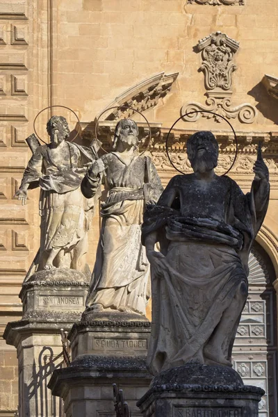 Talya Sicilya Modica Ragusa Eyaletinde Peter Cathedral Barok Cephesi Dini — Stok fotoğraf