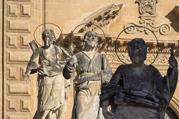 Italien Sizilien Modica Provinz Ragusa Barockfassade Der Peterskathedrale Und Religiöse — Stockfoto