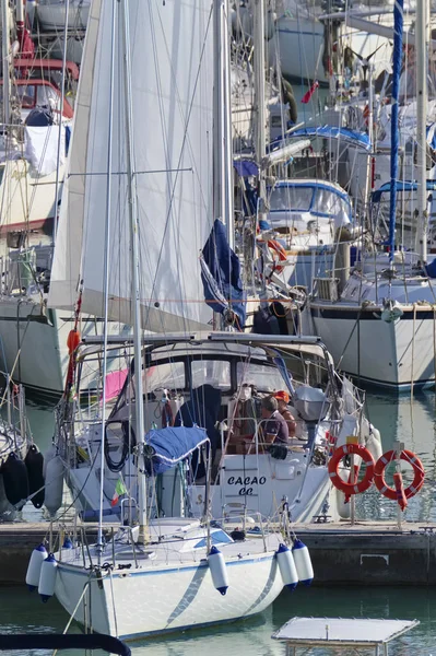 Italie Sicile Méditerranée Marina Ragusa Novembre 2018 Voiliers Dans Port — Photo