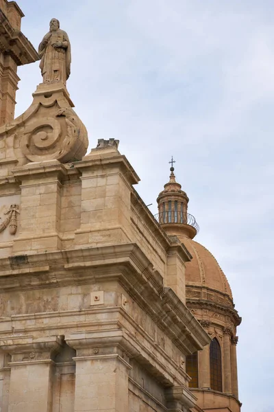 Italia Sicilia Comiso Provincia Ragusa Vista Fachada Iglesia Santa Maria —  Fotos de Stock