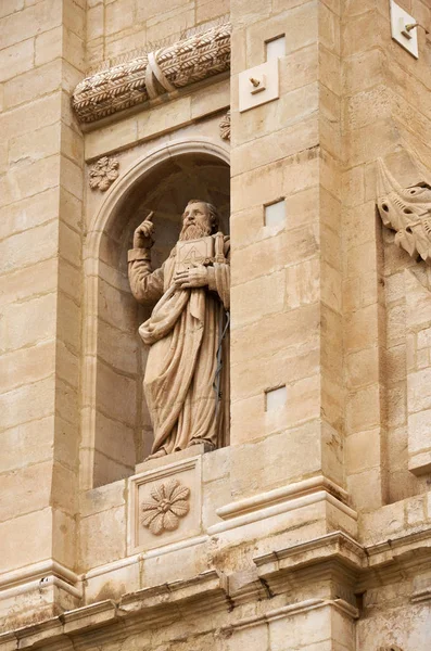 Italien Sizilien Comiso Provinz Ragusa Blick Auf Die Fassade Der — Stockfoto