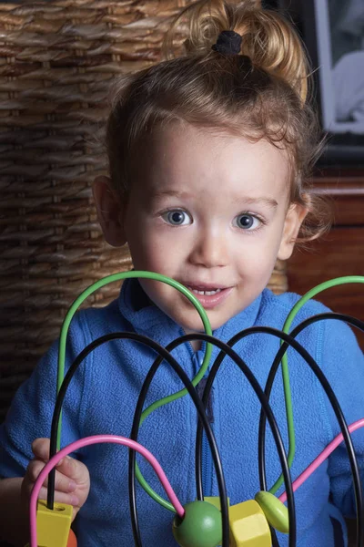 Italia Sicilia Marina Ragusa Ritratto Bambino Anni Che Gioca Con — Foto Stock