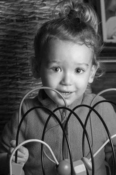 Italie Sicile Marina Ragusa Portrait Enfant Ans Jouant Avec Ses — Photo