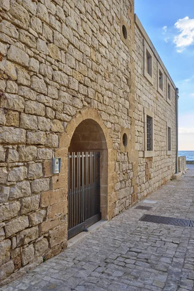 Italia Sicilia Mar Mediterráneo Donnalucata Provincia Ragusa Antigua Casa Piedra — Foto de Stock