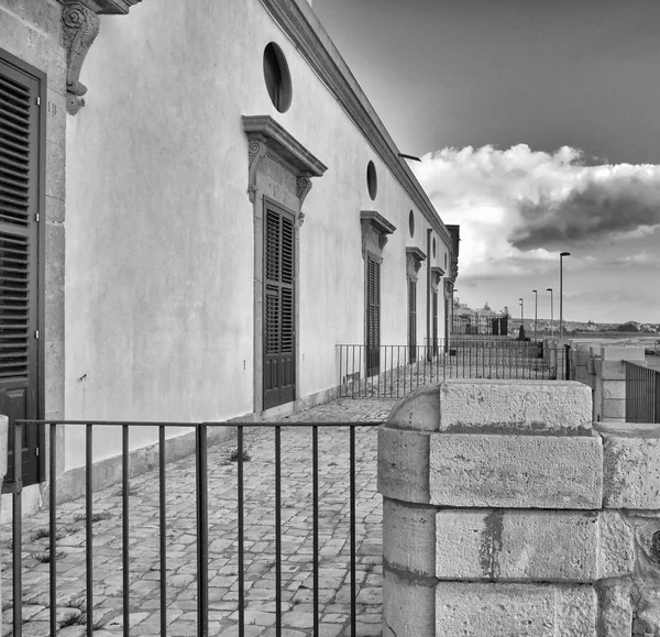Italy Sicily Mediterranean Sea Donnalucata Ragusa Province Old Houses Seafront — Stock Photo, Image