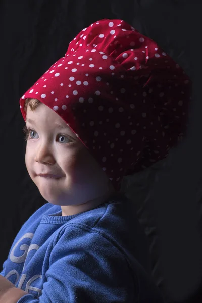 Jaar Oud Mannelijk Kind Studio Portret — Stockfoto