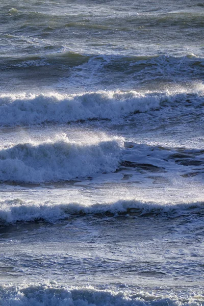 Italië Sicilië Middellandse Zee Ruwe Zee Golven — Stockfoto