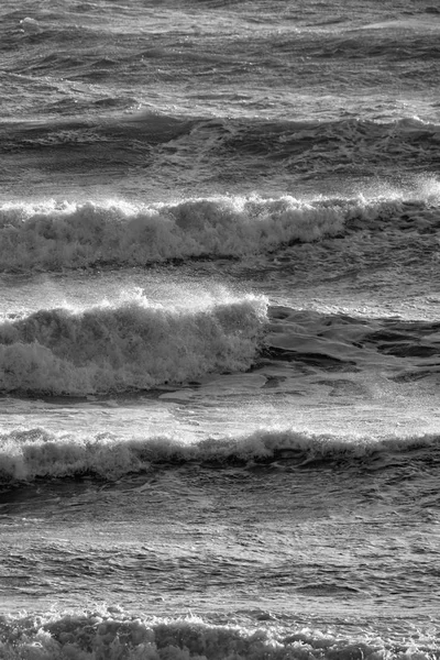 Italia Sicilia Mar Mediterráneo Olas Mar Agitadas — Foto de Stock