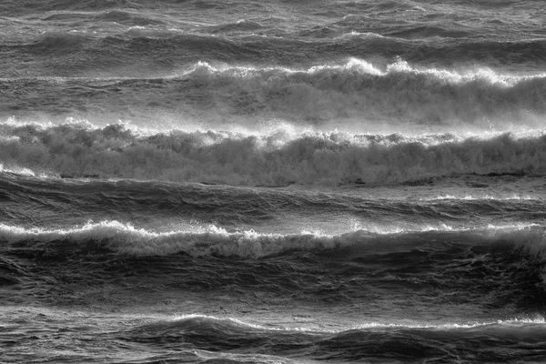 Talya Sicilya Akdeniz Dalgalı Deniz Dalgaları — Stok fotoğraf
