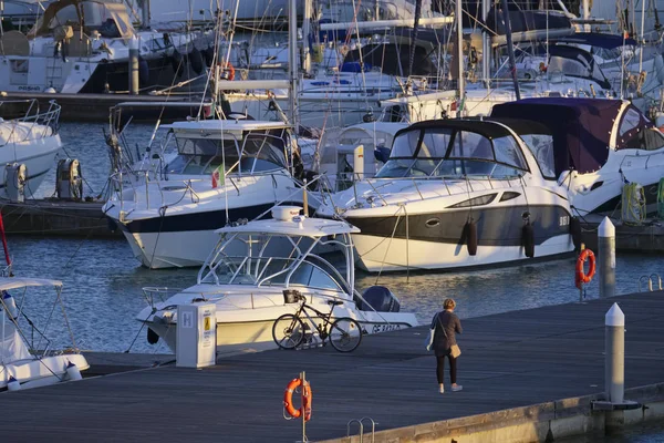Italie Sicile Méditerranée Marina Ragusa Décembre 2018 Personnes Bateaux Yachts — Photo