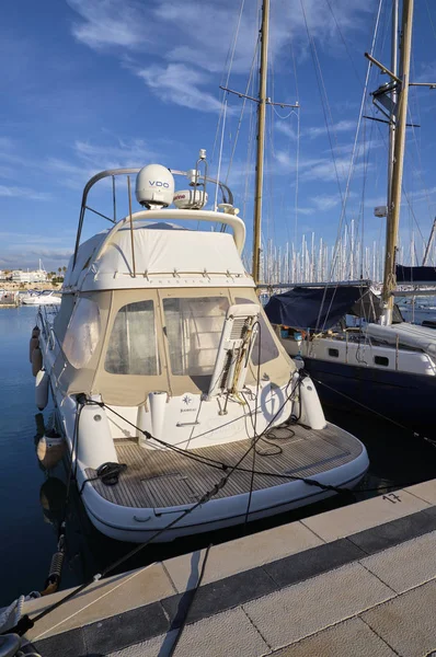 Italien Sizilien Mittelmeer Marina Ragusa Dezember 2018 Luxusyachten Hafen Leitartikel — Stockfoto