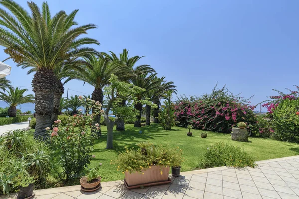 Italy Sicily Sampieri Ragusa Province Countryside Stone House Garden — Stock Photo, Image