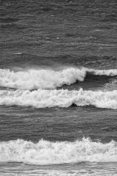 Italia Sicilia Canal Mar Mediterráneo Agitado Invierno — Foto de Stock