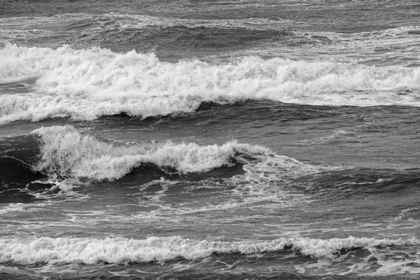 Italie Manche Sicile Mer Méditerranée Agitée Hiver — Photo