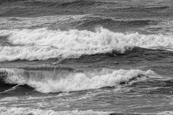 Italia Sicilia Canale Mare Mediterraneo Mosso Inverno — Foto Stock