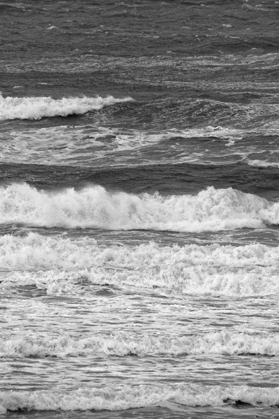 Itália Sicília Canal Mar Mediterrâneo Áspero Inverno — Fotografia de Stock