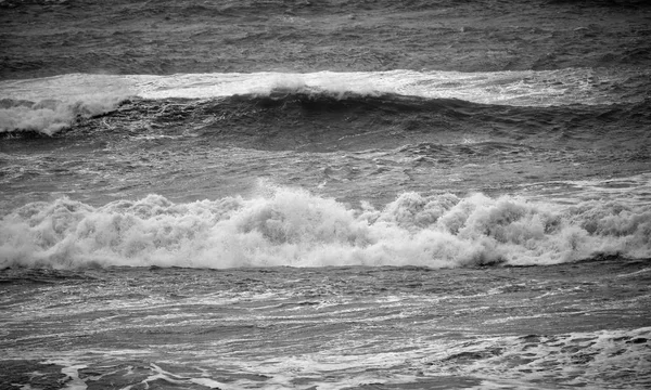 Italia Sicilia Canale Mare Mediterraneo Mosso Inverno — Foto Stock