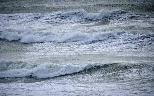 Italie Manche Sicile Mer Méditerranée Agitée Hiver — Photo