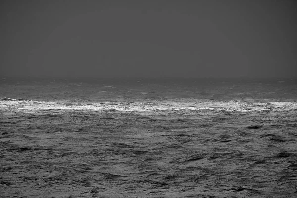 Italy Sicily Channel Rough Mediterranean Sea Winter — Stock Photo, Image