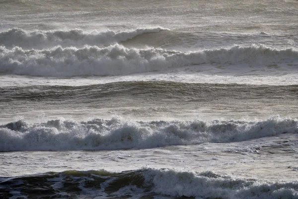 Italie Manche Sicile Mer Méditerranée Agitée Hiver — Photo