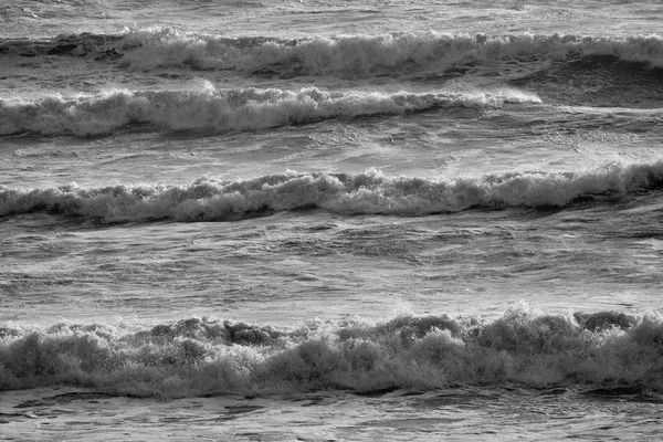 Italia Sicilia Canale Mare Mediterraneo Mosso Inverno — Foto Stock