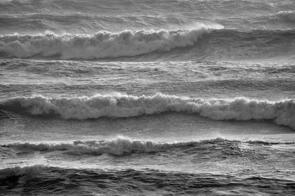 Italia Sicilia Canal Mar Mediterráneo Agitado Invierno —  Fotos de Stock