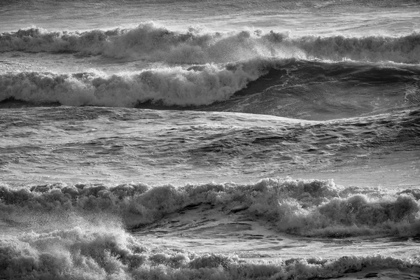 Italia Sicilia Canal Mar Mediterráneo Agitado Invierno — Foto de Stock