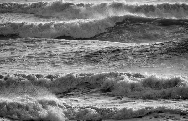 Itálie Sicílie Drsné Středozemní Moře Zimě — Stock fotografie