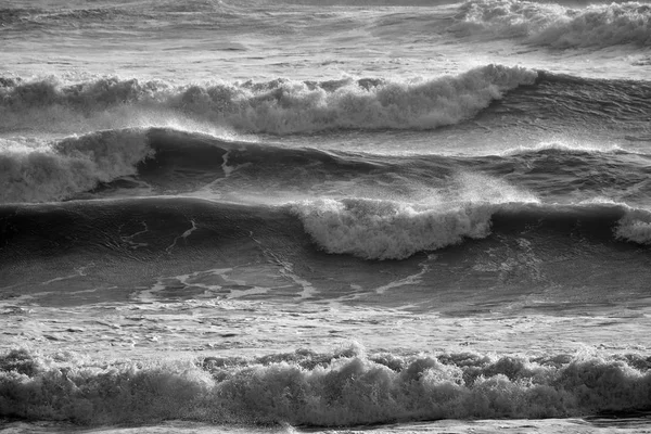 Italia Sicilia Canale Mare Mediterraneo Mosso Inverno — Foto Stock