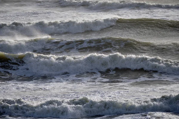 Italie Manche Sicile Mer Méditerranée Agitée Hiver — Photo