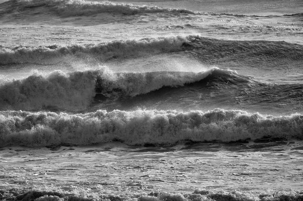 Italia Sicilia Canale Mare Mediterraneo Mosso Inverno — Foto Stock