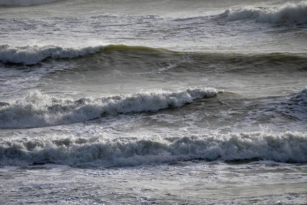 Italy Sicily Channel Rough Mediterranean Sea Winter — Stock Photo, Image