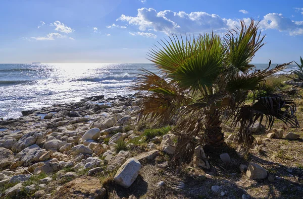 Włochy Sycylia Marina Modica Prowincja Ragusa Morze Śródziemne Zobacz Wschód — Zdjęcie stockowe